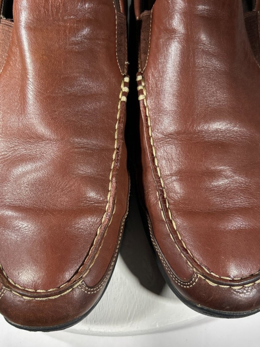 Cole Haan Tucker Venetian Mens Loafers Slip On Leather Shoes Size 15 M Brown CH - Picture 4 of 12